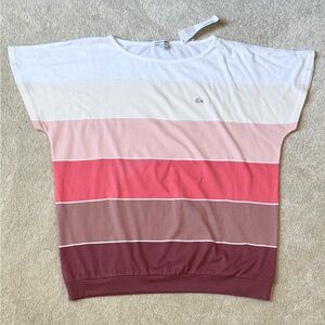 Calvin Klein Women's Striped Multicolor Shirt - Size 44 “Large” - NWT